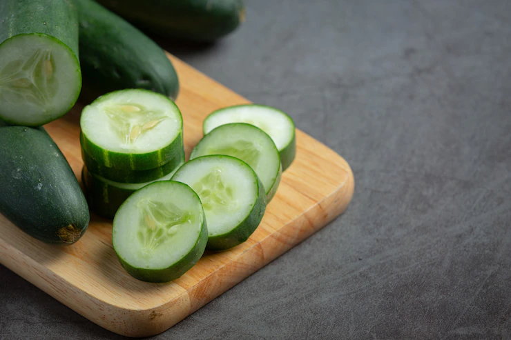 Cucumber extract helps sun tan removal
